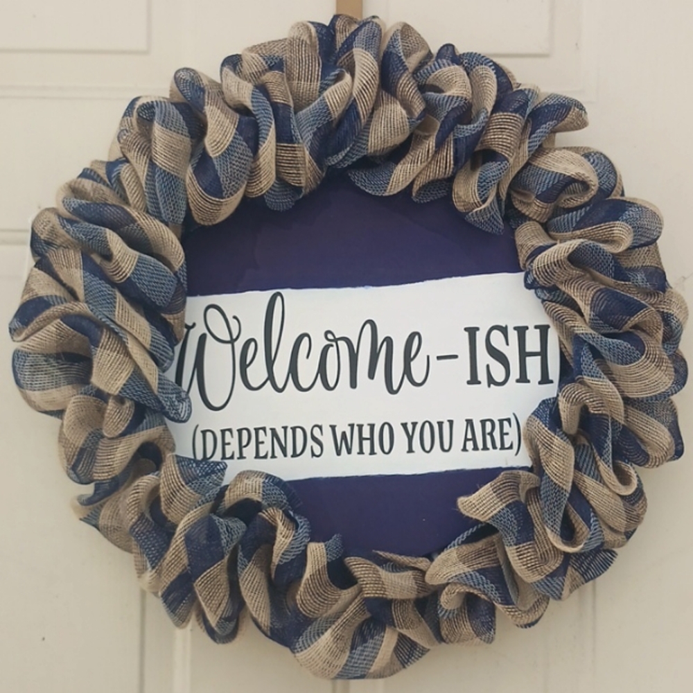 Welcome-ish Wreath
